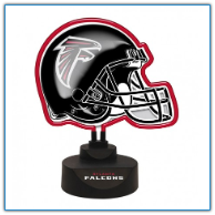 Atlanta Falcons - Neon Helmet & Cap Desk Lamp