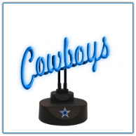 Dallas Cowboys- Neon Script Desk Lamp