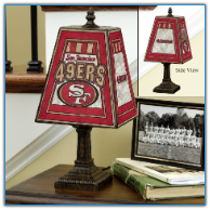 San Francisco 49ers - Art Glass Table Lamp