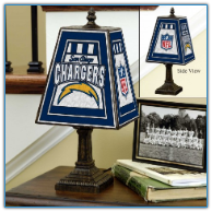 San Diego Chargers - Art Glass Table Lamp