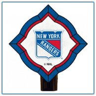 New York Rangers - Vintage Art Glass Night Light