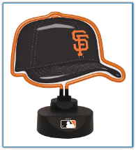 San Francisco Giants - Neon Helmet & Cap Desk Lamp