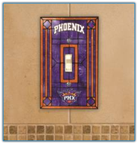 Phoenix Suns - Single Art Glass Light Switch Cover