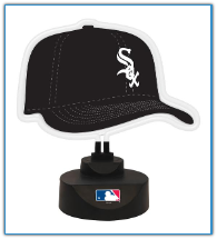 Chicago White Sox - Neon Helmet & Cap Desk Lamp
