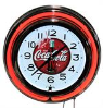 Red Coca Cola Double Neon Clock