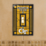 Georgia Tech Yellow Jackets - Single Art Glass Light Switch Cover