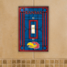 Kansas Jayhawks - Single Art Glass Light Switch Cover