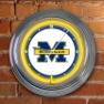 Michigan Wolverines - Neon Light Wall Clock