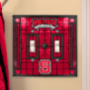 North Carolina State Wolfpack - Double Art Glass Light Switch Cover