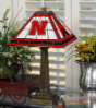 Nebraska Cornhuskers - Stained-Glass Mission-Style Table Lamp