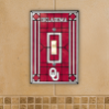 Oklahoma Sooners - Single Art Glass Light Switch Cover