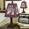 Texas A&M Aggies - Art Glass Table Lamp