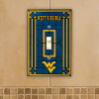 West Virginia Mountaineers - Single Art Glass Light Switch Cover