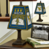 West Virginia Mountaineers - Art Glass Table Lamp