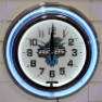 Carolina Panthers Double Neon Clock