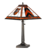 Baltimore Orioles - Stained-Glass Mission-Style Table Lamp