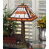 Cleveland Browns - Stained-Glass Mission-Style Table Lamp