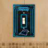 Carolina Panthers - Single Art Glass Light Switch Cover