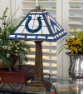 Indianapolis Colts - Stained-Glass Mission-Style Table Lamp