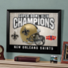 New Orleans Saints Super Bowls - Framed Mirror
