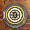 Boston Bruins - Neon Light Wall Clock