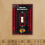 Chicago Blackhawks - Single Art Glass Light Switch Cover