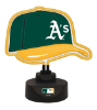 Oakland Athletics - Neon Helmet & Cap Desk Lamp