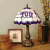 Texas Christian Horned Frogs - Stained-Glass Tiffany-Style Table Lamp