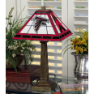 Atlanta Falcons - Stained-Glass Mission-Style Table Lamp