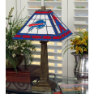Buffalo Bills - Stained-Glass Mission-Style Table Lamp