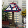 Houston Texans - Stained-Glass Mission-Style Table Lamp