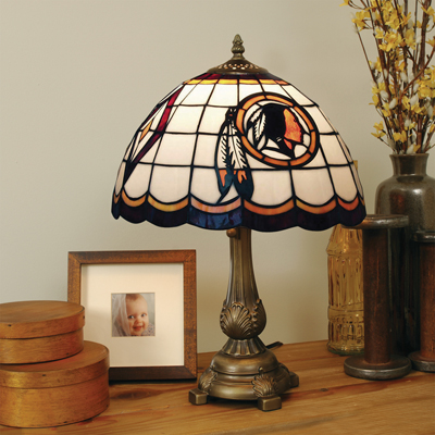 Washington Redskins - Stained-Glass Tiffany-Style Table Lamp at